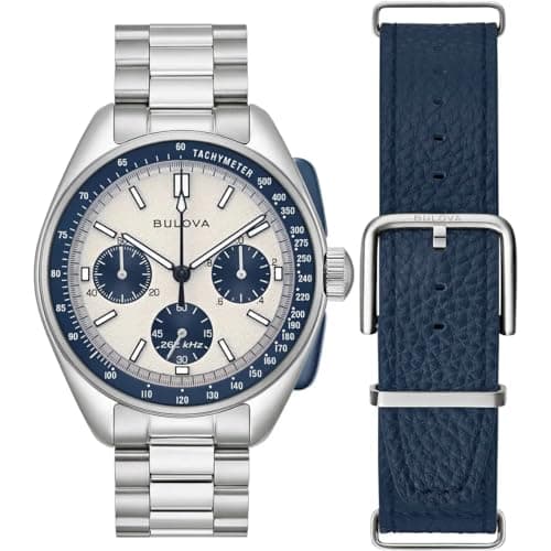 Image of Bulova 98K112 Men's Analogue Quartz Watch with Stainless Steel Strap, 2 Colour, Bracelet