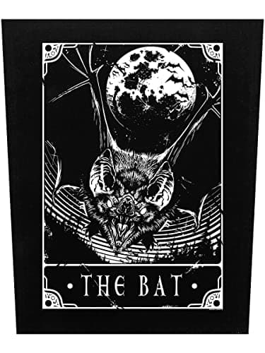 Image of Deadly Tarot The Bat Back Patch Black 29.3x36cm