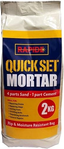 Image of Hi-Performance Cement Ready Mixed Concrete Quick Set Mortar Bag 2kg (Quick Set Mortar, 2 Bags)