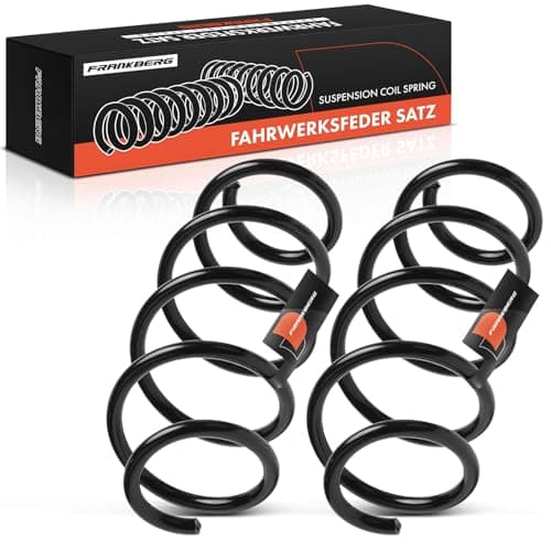 Image of Frankberg 2x Coil Spring Front Axle Compatible with T.i.g.u.a.n 5N 2007-2018 Replace# 5N0411105AF