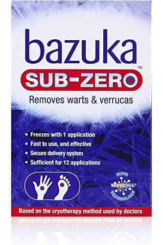 Image of Bazuka Sub Zero Warts & Verucca - 12 Applications (50ml) - Pack of 2
