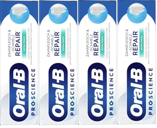 Image of Oral-B Pro-Science Gum & Enamel Repair Extra Fresh Toothpaste, for Daily Use, Made in Germany, Toothpaste, 4 x 75 ml Pack