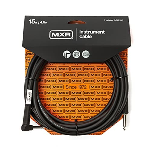 Image of MXR DCIS15R Cable - 15ft - 1.5m - 4.6m - Instrument Cable Right Angle - Each