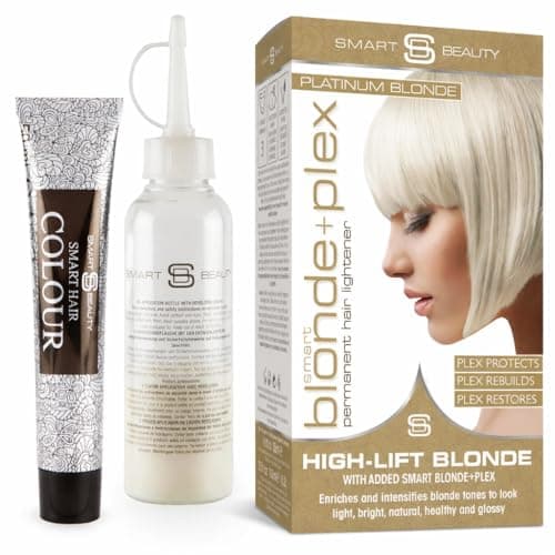 Image of Platinum Blonde Hair Dye with added Plex Hair Care Conditioner, Permanent Hair Colour with Natural Platinum Hair Toner for Blonde Hair, Vegan Hair Dye, Cruelty-Free - Smart Beauty Hair Colour