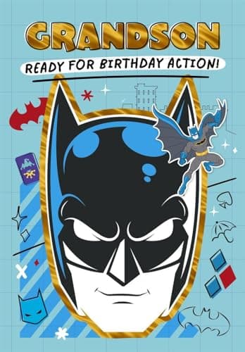 Image of Cards Hallmark DC Batman Grandson Birthday Grandson Batman Birthday