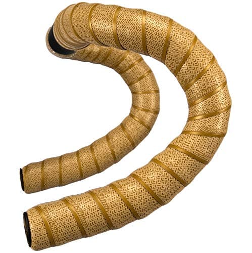 Image of Lizard Skins DSP V2 Cycling Handlebar Tape - Gold, 2.5mm Thick/Bicycle Handle Bar Grip Roll Wrap Pro Tour Team Road Cycle Race Ride Screw Plug End Polymer Racing Riding Hand Control Pair