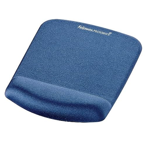 Image of Fellowes 9287302 PlushTouch Mousepad Wrist Support with Microban - Blue