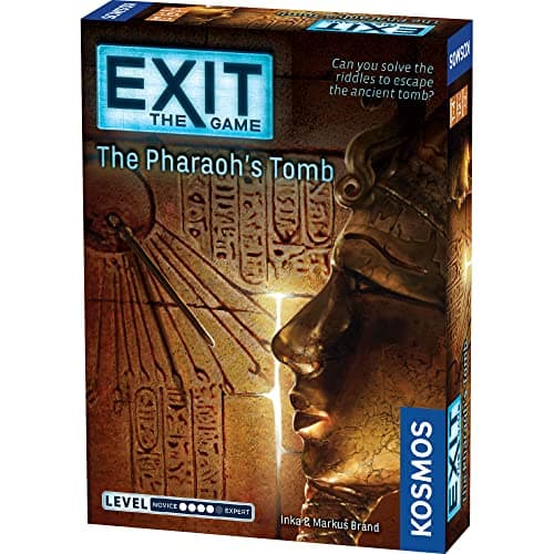 Image of Thames & Kosmos - EXIT: The Pharaoh's Tomb - Level: 4/5 - Unique Escape Room Game - 1-4 Players - Puzzle Solving Strategy Board Games for Adults & Kids, Ages 12+ - 692698