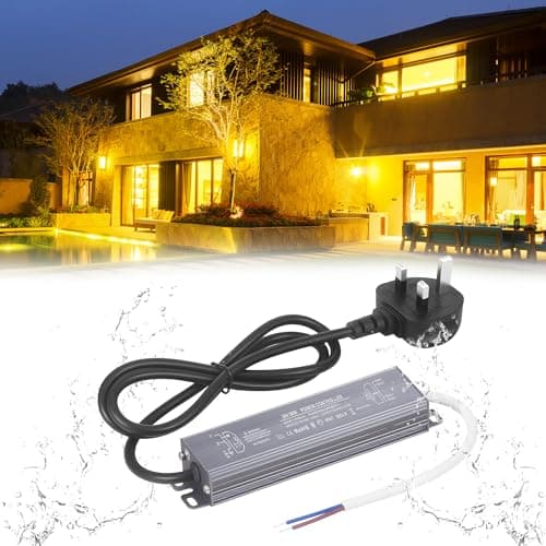 Image of Kssvzz 24V 2.5A 60W LED Driver Lighting With Plug, IP67 Waterproof Outdoor Transformer, Constant Voltage LED Power Supply, AC 100V~240V to DC 24V Transformer for Strip, Indoor and Outdoor