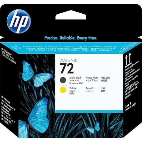 Image of HP 72 Matte Black and Yellow DesignJet Printhead (C9384A)