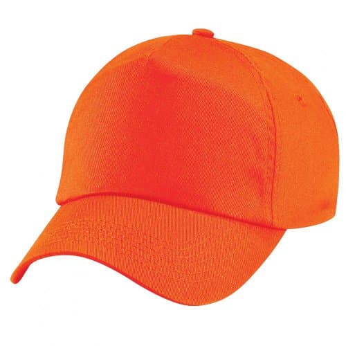 Image of Beechfield Original 5 Panel Baseball Work Cap 100% Cotton Twill Adults Unisex