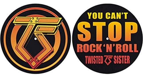 Image of Twisted Sister 'You Cant Stop Rock N Roll' Turntable Slipmat Set