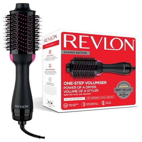 Image of Revlon One-Step Hair Dryer and volumiser for mid to Long Hair (One-Step, 2-in-1 Styling Tool, Ionic and Ceramic Technology, Unique Oval Design) RVDR5222