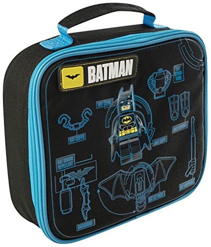 Image of THE LEGO BATMAN MOVIE KIDS BOYS SCHOOL TRIPS INSULATED LUNCH BAG 9027, Small, Black and Blue
