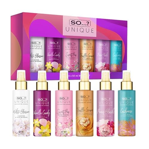 Image of So…? Unique Grande Womens Mini Mist Gift Set, Body Mist Fragrance Spray (6x50ml)