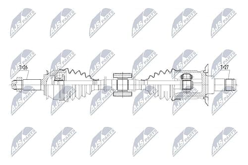 Image of NTY Drive Shaft NPW-BM-103 Rear Left Countryman (R60)