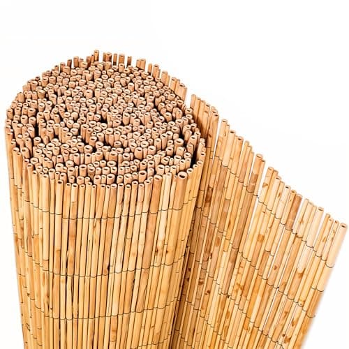 Image of BLADO Bamboo Reed Screening – Thick Natural Bamboo Reed Fencing – Garden Screening for Wind Protection – Fence Panels (1M x 3M)