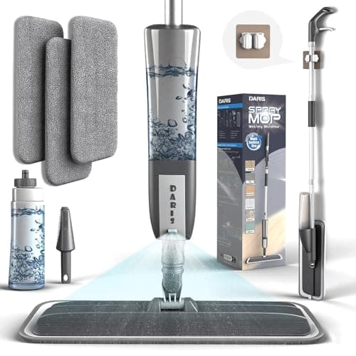 Image of 360° Rotating Spray Mop for Floors - 3 Washable Microfiber Pads, 400ml Large Tank, Lightweight Mop with Spray Function for Quick Cleaning Hardwood, Tile, Laminate, Marble, Vinyl