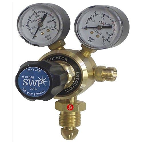 Image of Oxygen Gas Welding Regulator Welder Twin Gauge Single Stage 2066 2 Dial