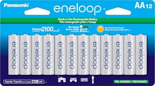 Image of Panasonic BK-3MCCA12SA rechargeable battery - rechargeable batteries (Universal, AA, Nickel Metal Hydride, White, Blister)