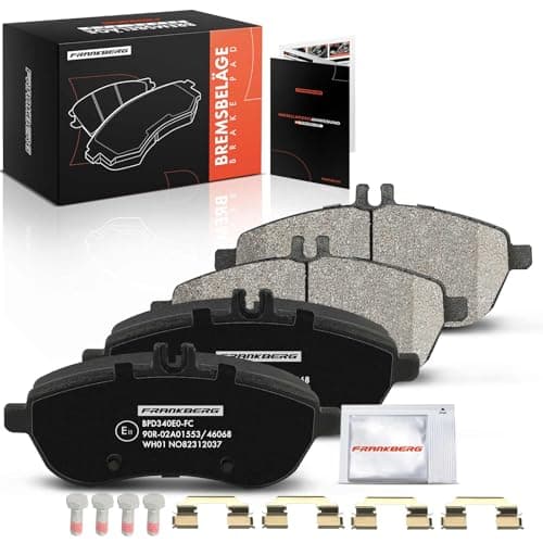 Image of Frankberg Brake Pad Set incl. 4x Pads Front Compatible with E-Class T-Model S212 E-Class W212 SLK R172 C-Class T-Model S204 SLC 180 Replace# 0004201005