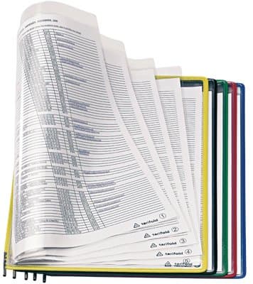 Image of Tarifold A4 Foldfive Presentation Pocket - Assorted Colours (Pack of 5)