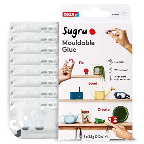 Image of Sugru by tesa - Mouldable Multi-Purpose Glue for Creative Fixing and Making, White, 8-Pack
