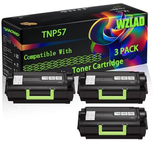Image of WZLAD TNP57 Compatible for Konica Minolta Toner Cartridge with Chip Bizhub 4402P Printers, High Yield Value Pack Black Consumables Multi-Pack Remanufactured Compatible (3 Pack Black)