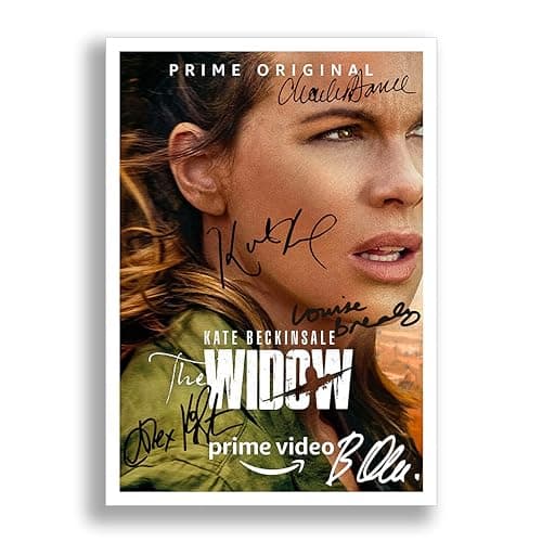 Image of The Widow Cast Signed Autograph A4 Poster Photo Print Picture TV Amazon Show Series Season Framed DVD Boxset Memorabilia Gift (A4 POSTER ONLY)