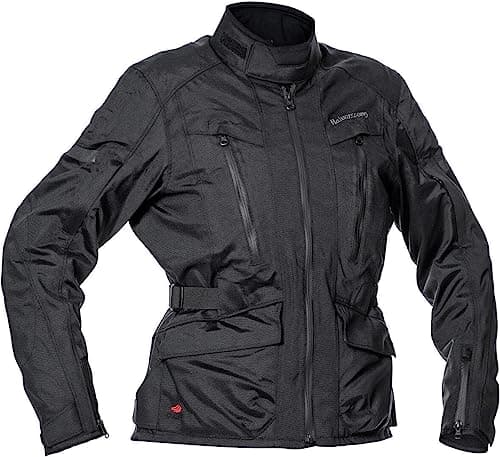 Image of Halvarssons Gruven waterproof Ladies Motorcycle Textile Jacket, black, 48