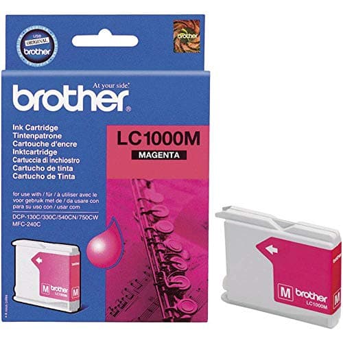 Image of Brother LC1000M - Magenta - original - ink cartridge - for Brother DCP-350, 353, 357, 560, 750, 770, MFC-3360, 465, 5460, 5860, 660, 680, 845, 885
