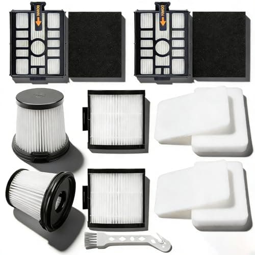 Image of IW3510UK IW3611UKT Filter for Shark Detect Pro Cordless Vacuum Cleaner with Auto-Empty System: 2 HEPA + 2 Pre-Motor Filters for Handheld Vacuum and 2 HEPA + 2 Foam & Felt Filters for Auto-Empty Base