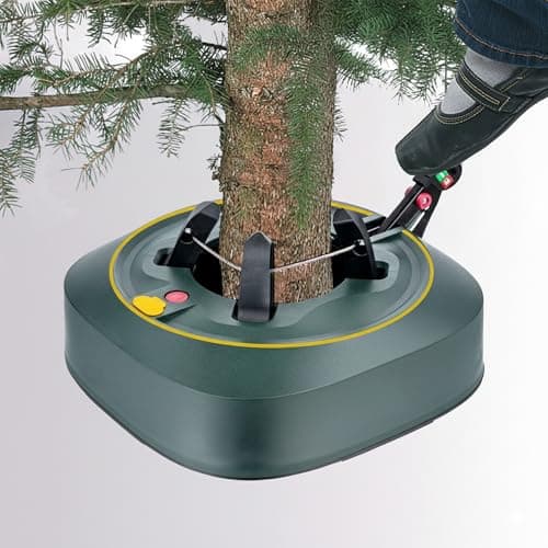 Image of UR CHOICE Heavy Duty Christmas Tree Stand, Fits Real Trees up to 2.5 m with 3.2 L Water Tank, Stable 35 cm Base with No Tilt Safety, Quick Easy Assembly Holder for Real Xmas Trees