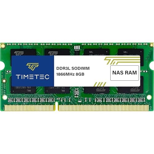Image of Timetec Hynix IC 8GB Compatible for Synology NAS DiskStation DS218+ DS918+ DDR3/ DDR3L 1866Mhz PC3L-14900 1.35V Non-ECC Unbuffered 204 Pin SODIMM Memory RAM (8GB)