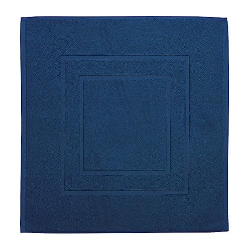 Image of Christy Brixton Bath Mat | 100% Cotton Shower Mat | Super Absorbent | Midnight