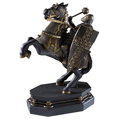 Image of Harry Potter Black Knight Bookend - 12in (30cm) Hand Painted Bookend Sculpture - Harry Potter Film Set Movie Props Gifts by The Noble Collection