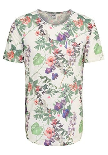 Image of khujo Men's Tupelo Burn Out Sublime T-Shirt, White (Off White 109), S