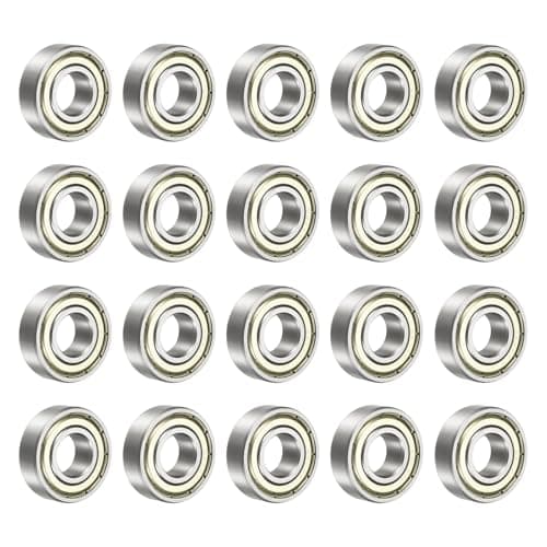 Image of sourcing map 20 Pcs 6202ZZ Deep Groove Ball Bearings, 15 x 35 x 11mm Silent Chrome Steel Double Shield Bearing for Electric Motor, Home Appliances, Industrial Machinery