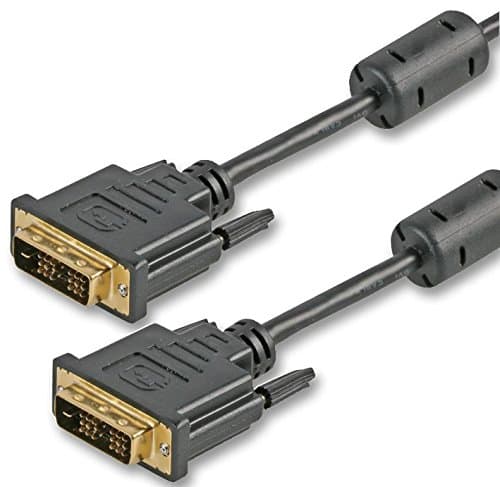 Image of PRO SIGNAL DVI-D Single Link Male to Male Lead, 5m Black – PSG90419 – Gold-Plated Digital Video Cable with Ferrite Cores