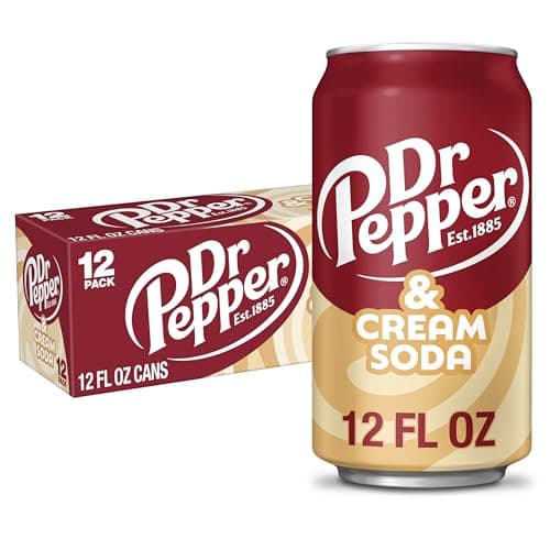 Image of Dr Pepper Drink Can 355ml Pack, Cream Soda, 4260 millilitre, (Pack of 12)