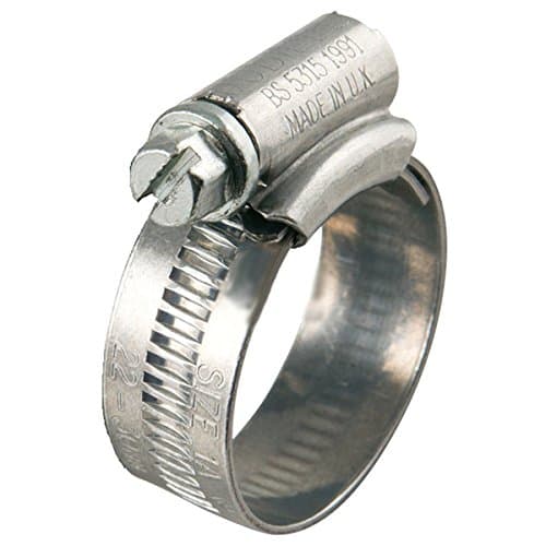Image of Genuine Jubilee Clip 1A 22-30MM Hose Fuel Clamp Worm Drive Petrol Pipe Line - 10 Pack