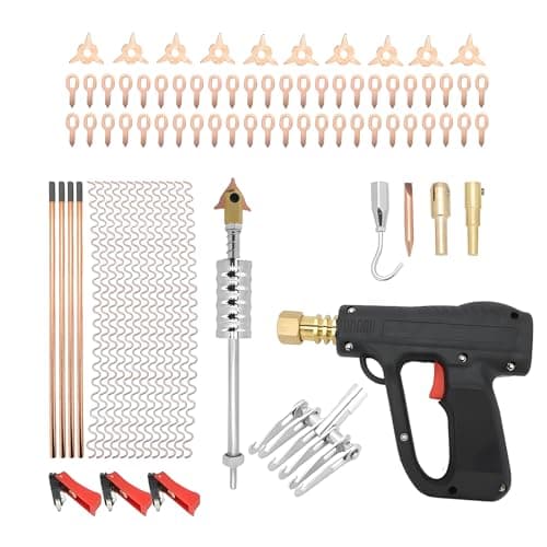 Image of BREEZENEST 86 Pcs Welder Dent Puller Kit Heavy Duty Car Dent Repair Remover Tool Set with Stud Welder Slide Hammer Spot Welding Machine Accessories for Auto Body Panel Dent Removal for Car Truck