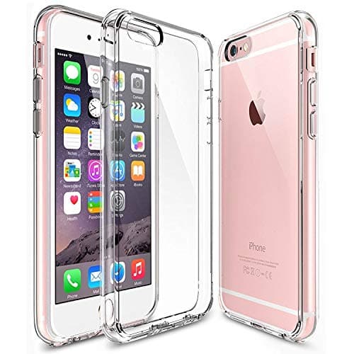 Image of DN-Technology For iPhone 6 iPhone 6S Case Clear Gel Silicone [Shockproof] Soft TPU Thin Protective Back Cover Phone Cover 4.7 inch