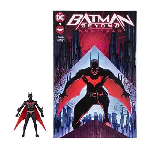 Image of McFarlane Toys Batman Beyond Action Figure - 3-Inch DC Collectible with 5 Points of Articulation - Neo-Year Comic Book - Ages 12+