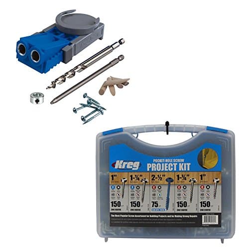 Image of Kreg R3 Jr. Pocket Hole Jig System with Kreg SK03 Pocket-Hole Screw Kit in 5 Sizes by Kreg