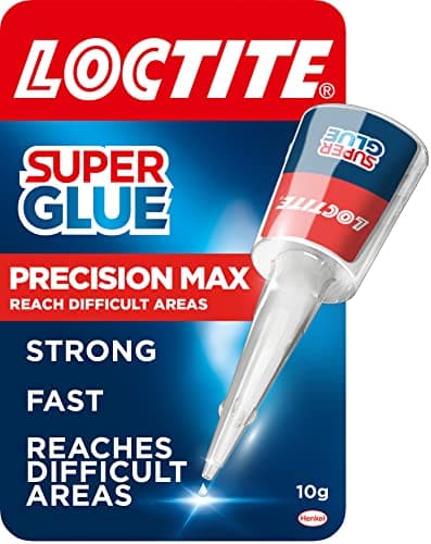 Image of Loctite Precision Max, Strong All Purpose Liquid Adhesive, Accurate Repairs, Instant Super Glue for Various Materials, Easy to Use Clear Glue, 1 x 10g