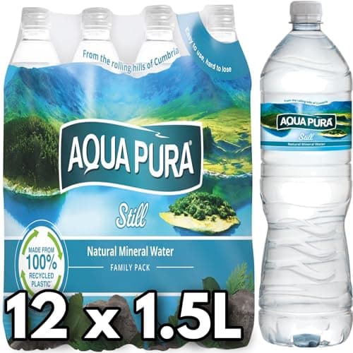 Image of Aqua Still Natural Mineral Water 1.5L - Pack of 12 - Great Taste - Premium British Mineral Water