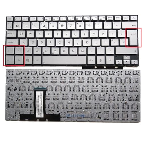 Image of XINDIKBHUB UK Layout Laptop Keyboard For ASUS Zenbook UX31 UX32 UX32A UX32LA UX32LN UX32V UX32VD SIlver