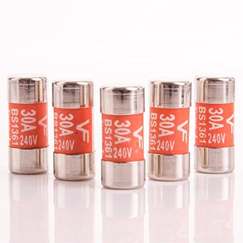 Image of 5X Replacement 30 Amp Consumer Unit Fuses | 240V