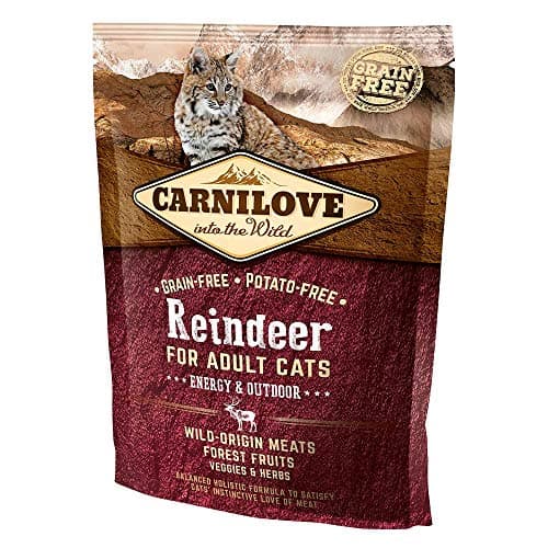 Image of Carnilove Carnilove Reindeer Energy & Outdoor Dehydrated Cat Food 400 g – Pack of 16 x 25 g – Total 400 g
